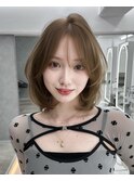 くびレイヤーエモージュ愛されショートボブ艶髪マッシュハンサム