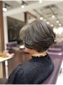 【佐々木】カーキベージュ・白髪ぼかしカラー
