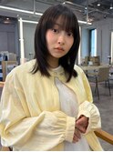 カット/カラー/顔周りレイヤー/レイヤーカット/ミディアム