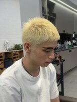 アロッタ 梅田茶屋町(alotta) ストリートに決まる◎ホワイトブロンド×メンズショート
