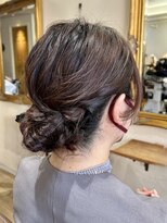 ヘアーアンドカラー プラーチェ(hair&color Plaatje)&nbsp;上品シニヨンの大人アレンジ