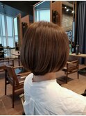 大人可愛い20代30代40代 きれいな質感ボブ