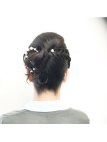 びゃんびゃん 江端店&nbsp;色留袖にあわせた綺麗な面構成アップスタイル