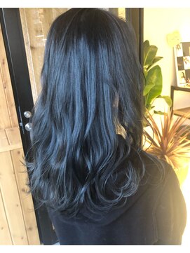 フィゼル 福島店(fizelle) ネイビーブルーカラー＊池本弥桜