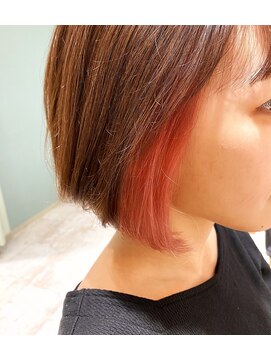 ロビー(LOBBY) 『LOBBY』　イヤリングカラー＊サーモンピンク