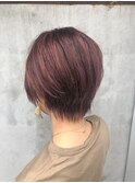 ハイライト×ピンクブラウン