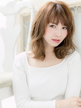 ブルー(BLUE) 外国人風透け感バレイヤージュ小顔くびれヘア20代30代40代b水戸