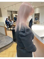 ロンド レア 天神大名店(Lond Le’a)&nbsp;ミルクティーベージュ/ダブルカラー/ケアブリーチ/くびれヘア