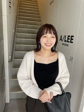 アイリー 名古屋(A/LEE) 暖色カラー／前髪カット