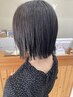 カット＋【縮毛矯正アイロンストレート】　￥13500
