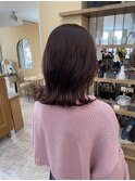 ピンクブラウン/暖色/くびれヘア