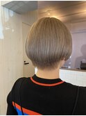 切りっぱなしボブ エアリーロング 美髪 ピンクブラウン