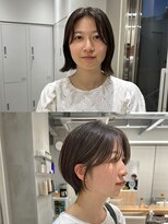 タス(tas)&nbsp;tas似合わせカット before&after 【大人くびれショートボブ】