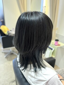 クオレア(CUOREA) インナーカラー×ハイライト×シアーブルー