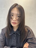 ロングレイヤー/フェイスレイヤー/地毛風カラー