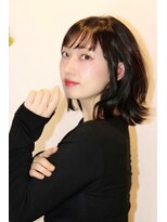 ポルコ(porco.)&nbsp;20代30代40代前髪黒髪イメチェンアンブレラカラーこなれミディ