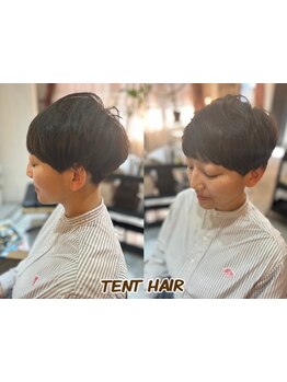 忙しいママさんにぴったり♪ショートヘアが得意なテントヘアーで理想のスタイルを実現[マッシュショート]