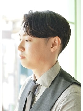 にもう ダークアッシュ ニュアンスパーマ 韓国マッシュ s6