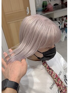 スタン 渋谷(Stam) ホワイトカラーハイトーンウルフレイヤーケアブリーチ渋谷駅