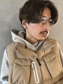 パーク(PARK) 【PARK】ワンカールパーマ×ナチュナルセンターパートスタイル