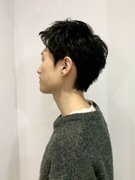 クロト(Clotho) スパイキーショート/ツイストスパイラル波巻きメンズウルフ