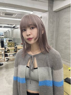 ミーム 原宿 表参道(meme) ☆ハイトーンブリーチミルクティーカラーホワイトベージュカラー