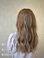 ザ ラフター バイ ラブズ ラフズ 戸畑朝日ヶ丘店(THE LAUGHTER by Loves Laughs) 立体感ハイグレイーカラー/細めハイライト/くすみベージュ