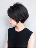 ショート美髪韓国ヘアおくれ毛_ba226921