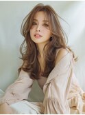☆ホワイトグレージュミニウルフデジタルパーマチェリーブラウン