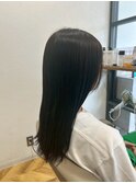 黒髪ストレート美シルエットロングヘア髪質改善トリートメント