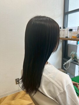 ヘア ルーナ バイ アプリーレ(hair lune by Aprire) 黒髪ストレート美シルエットロングヘア髪質改善トリートメント