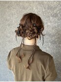 ツインアレンジ×リボン