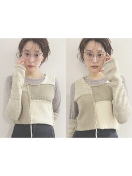 お客様に合わせたニュアンスを、少し加えるだけで変化が楽しめる♪抜け感や遊び心をプラスしたスタイルへ◎