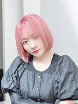 ピリオド 赤坂(Period.) ショートボブ ハイトーン ピンク 髪質改善 赤坂見附 美容室