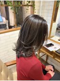 白髪ぼかし×ハイライト