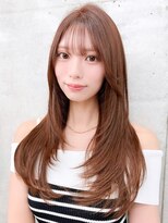 ロンドホットリップ 立川(Lond hot lip)&nbsp;くびれレイヤー/オリーブベージュ/顔周り/シースルー/立川