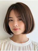 ダークパープル/ナチュラルショート/ミルクブラウン/夏/大口子安