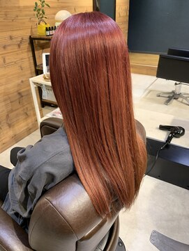 ネスタ ヘアー グラウンド(NESTA hair ground) ハイビビッドカラー☆レッドインナーブルー