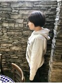 黒髪シンプルショート