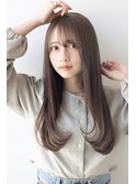 AFLOAT明日香の 大人かわいい  斜めバング アッシュブラウン
