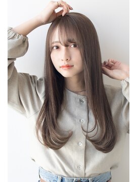 アフロート ギンザ(AFLOAT GINZA) AFLOAT明日香の 大人かわいい 斜めバング アッシュブラウン