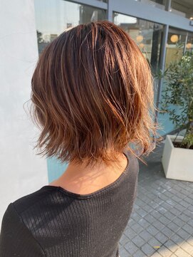 アース 春日部店(HAIR&MAKE EARTH) 綺麗め外はねワンレンボブ