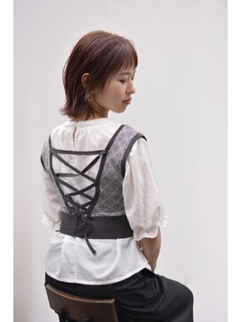 ドルセプラタ(Dulce plata) 【Dulce】#ウルフショート×#ペールピンク☆ツヤ髪20代30代