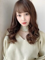 シルクレイ 新宿店(Silk-lei)&nbsp;大人かわいいカーキグレージュ,フェザーバング20代