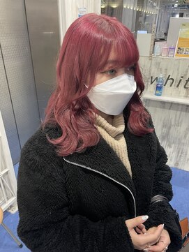 ホワイト 梅田(white) #チェリーピンク/韓国ヘア