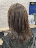 似合わせカットアースカラーくびれヘア【稲毛】