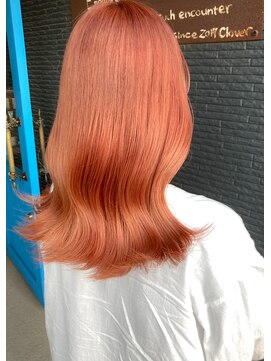 ヘアアンドビューティー クローバー(Hair&Beauty Clover) orange brown