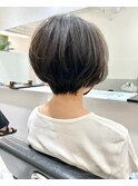 丸みが可愛いショートスタイル