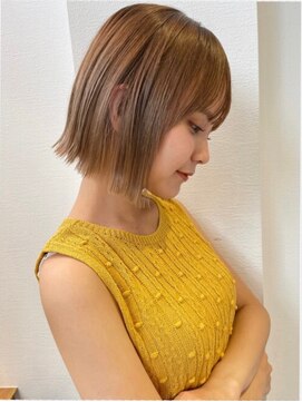 レーヴバイロンド 仙台(Reve by Lond) 外ハネボブ 切りっぱなしボブ セクションカラー 似合わせボブ