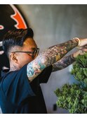 MEN'SHAIRツーブロック束感ショート波巻きハイライト9